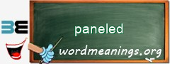 WordMeaning blackboard for paneled